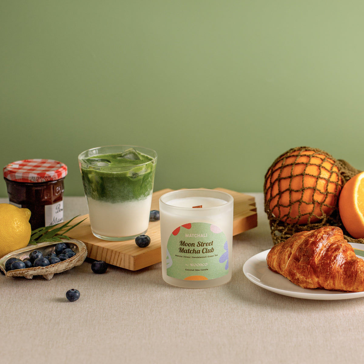 Moon St. Matcha Club Scented Candle