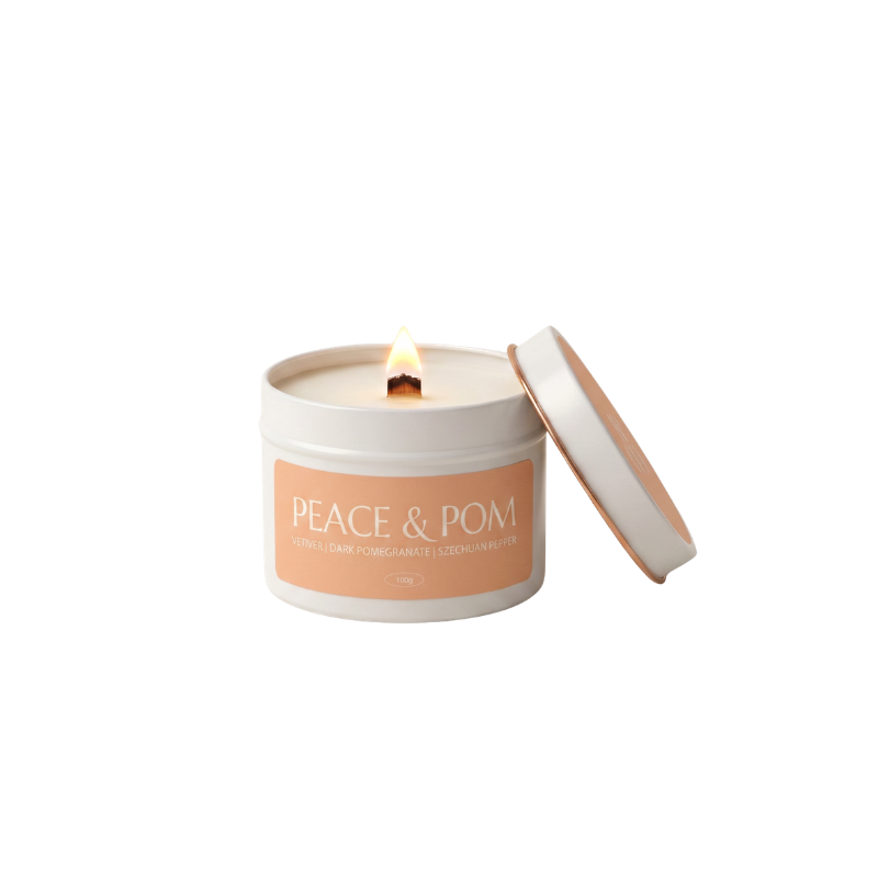 Peace & Pom scented candle