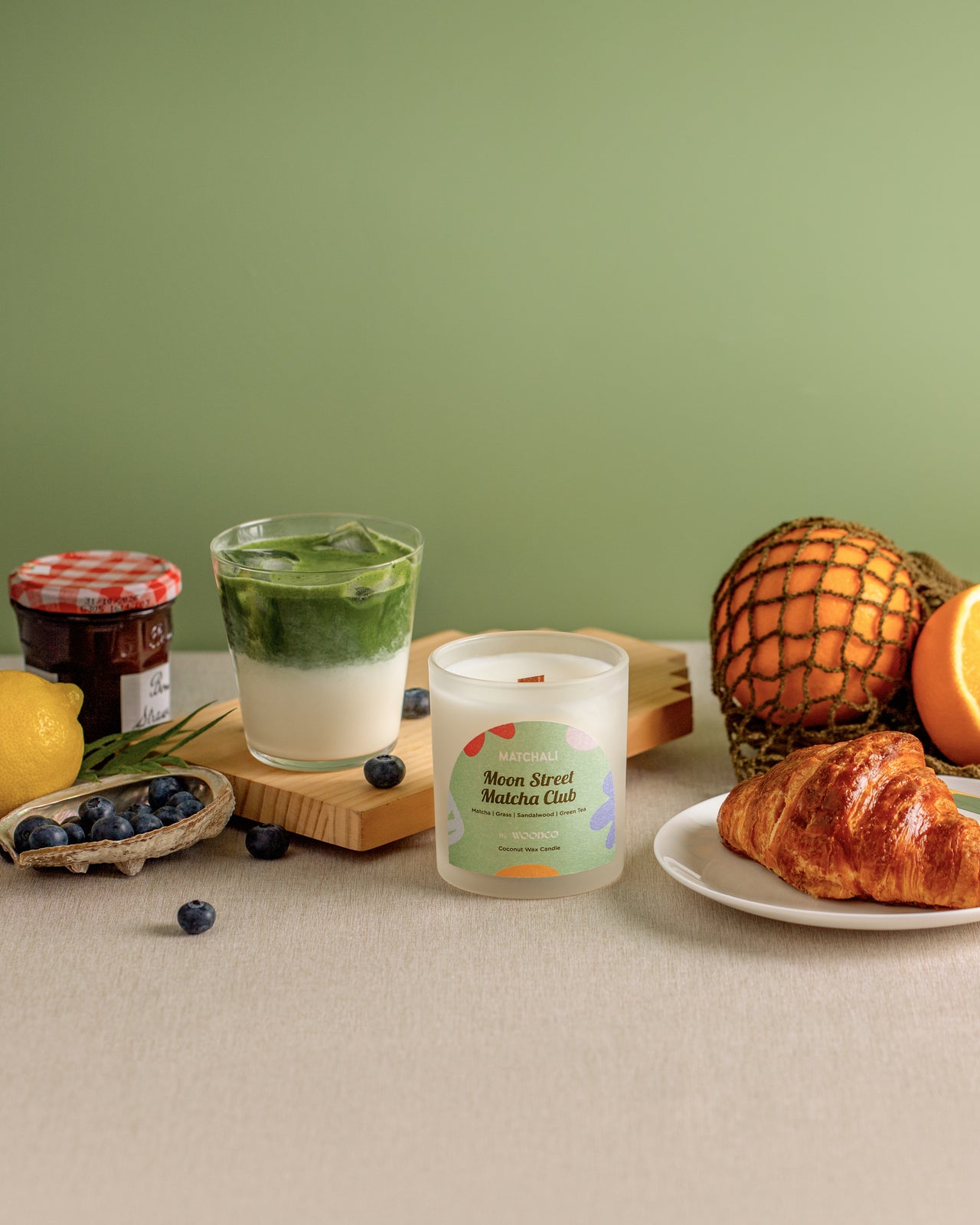 Moon St. Matcha Club Scented Candle