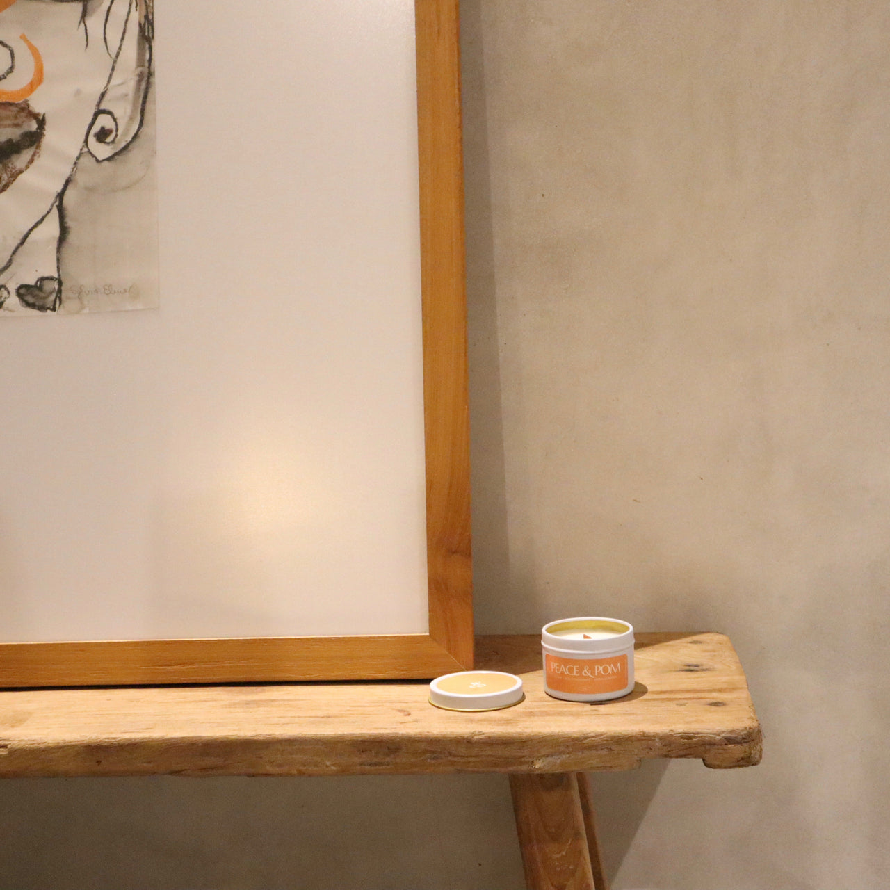 Peace & Pom scented candle