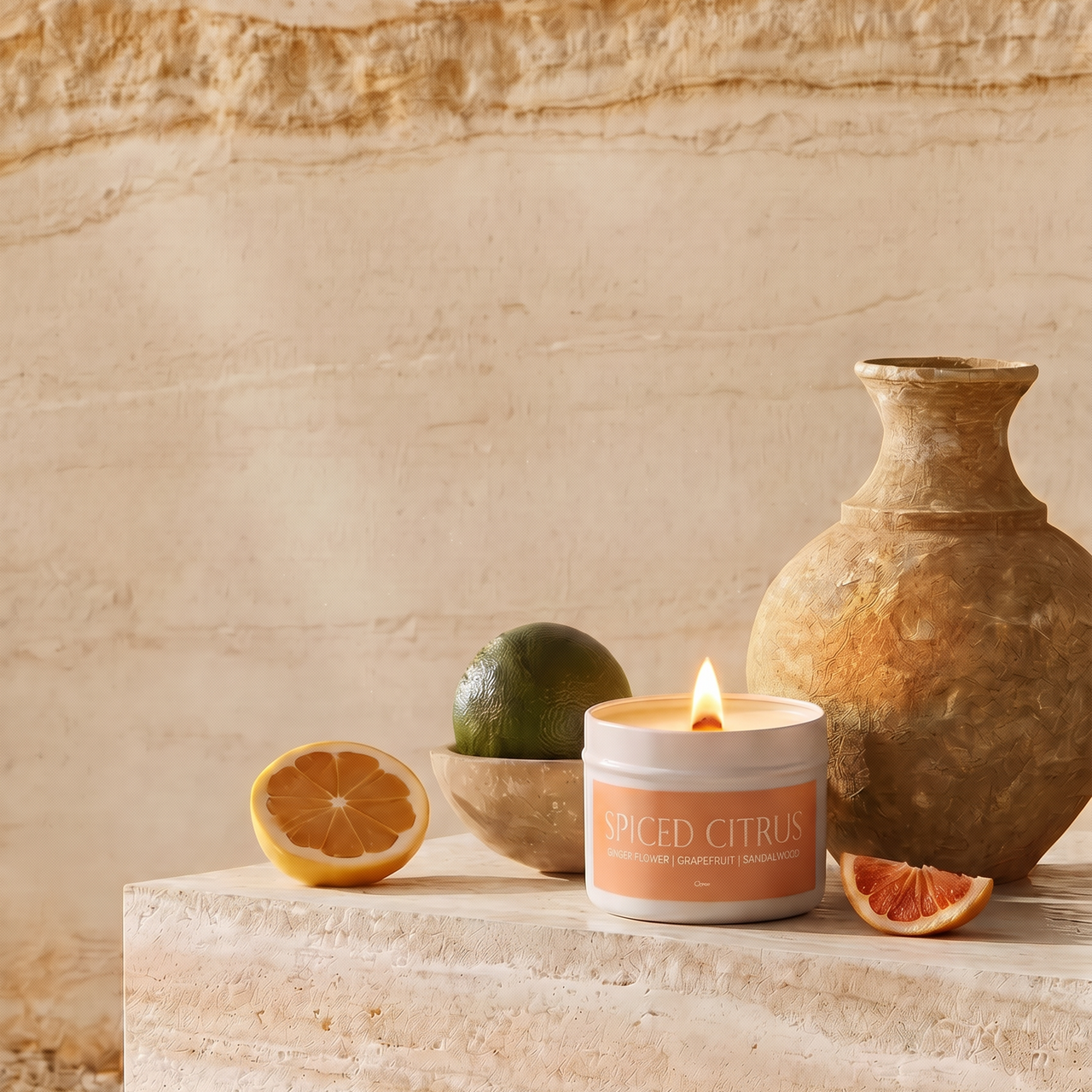 Spiced Citrus scented candle