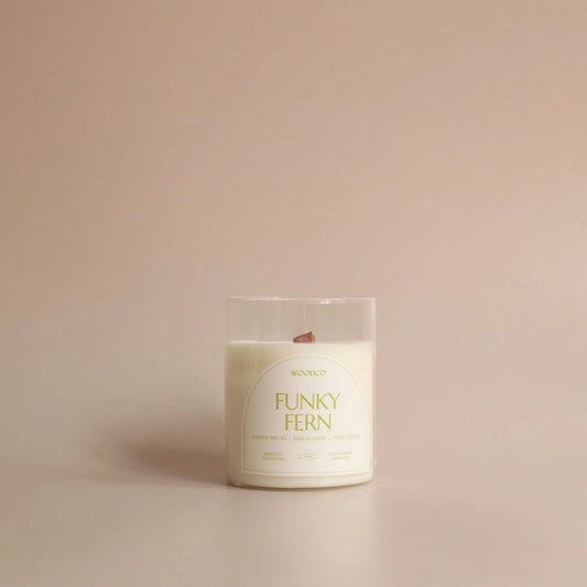 Funky Fern candle