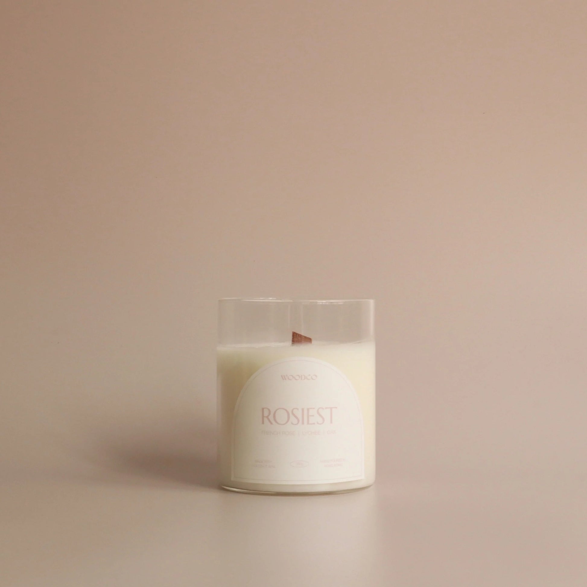 rose scent candle